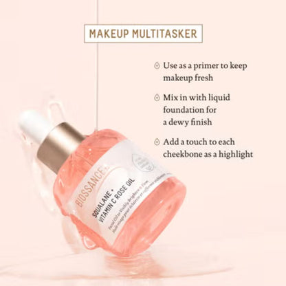 Biossance Squalane + Vitamin C Rose Firming Oil