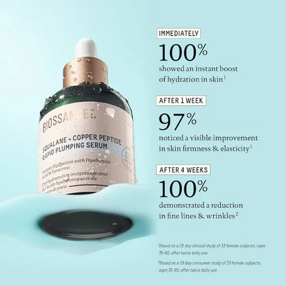 Biossance Squalane + Copper Peptide Rapid Plumping Serum 50ML