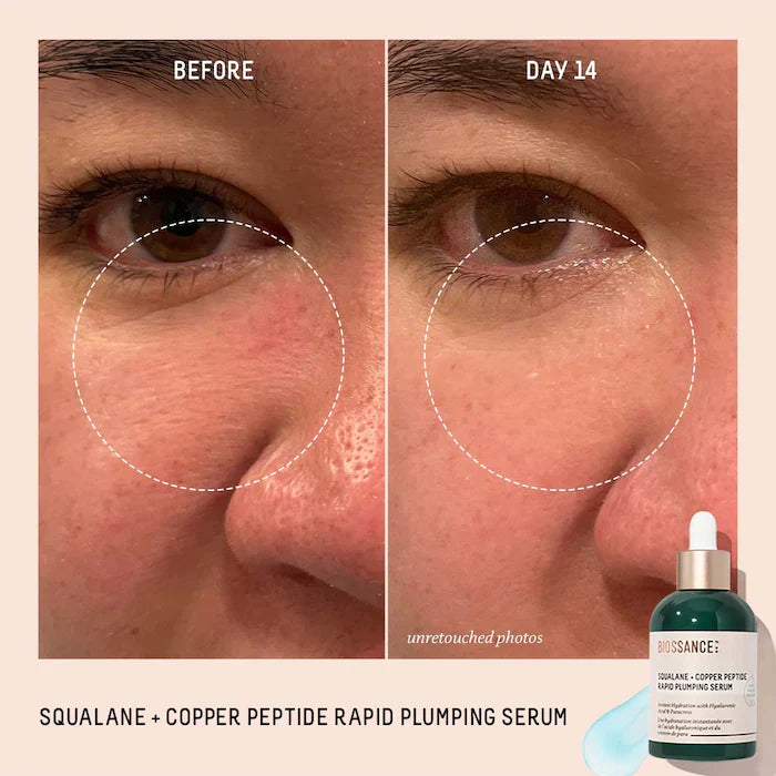 Biossance Squalane + Copper Peptide Rapid Plumping Serum 50ML