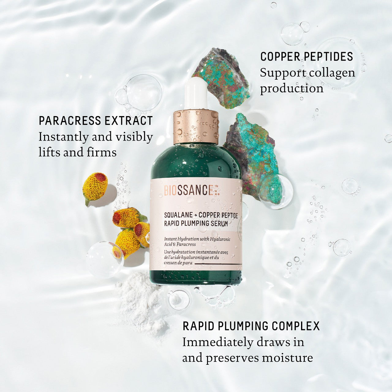 Biossance Squalane + Copper Peptide Rapid Plumping Serum 50ML